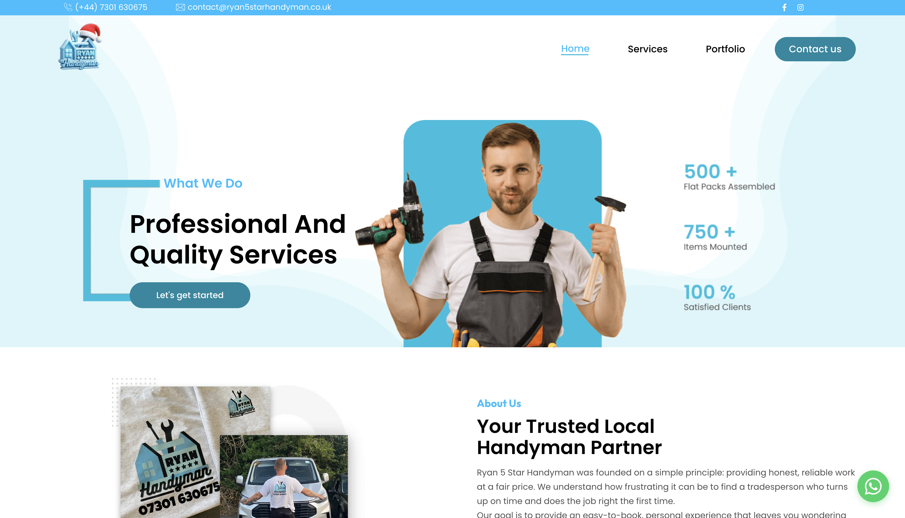 Ryan 5 Star Handyman Website